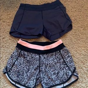 Lot of two Ivivva relay racer shorts